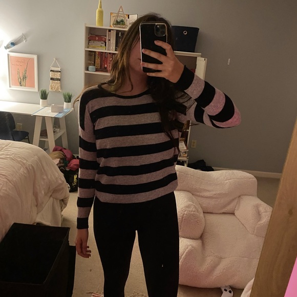 Vince Cashmere Striped Sweater - Picture 10 of 10